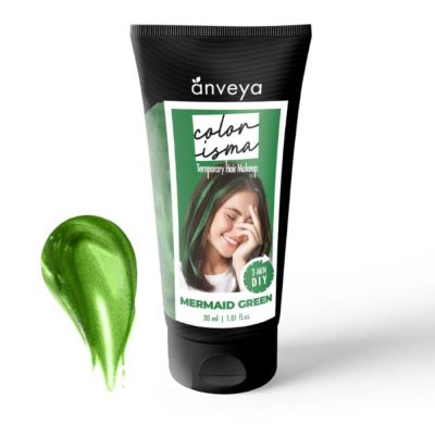 Anveya: Temporary Hair Color Makeup - Mermaid Green - 30ml