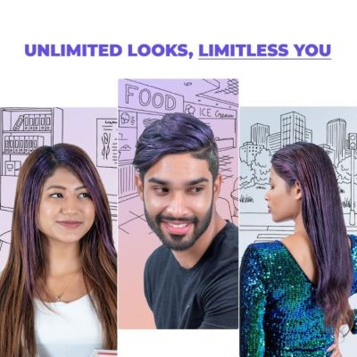 Anveya: Temporary Hair Color Makeup - Plush Purple - 30ml