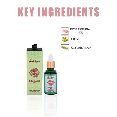 Indulgeo Essentials: Squalane With Plant Derived Hyaluronic Acid - 30ml
