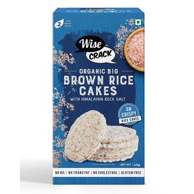 WiseCrack: Organic Rice Cakes - Brown Rice & Quinoa Power - Pack of 2 (125gm each)