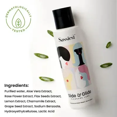 Sassiest: Slide & Glide Pleasure Lube - 100gm