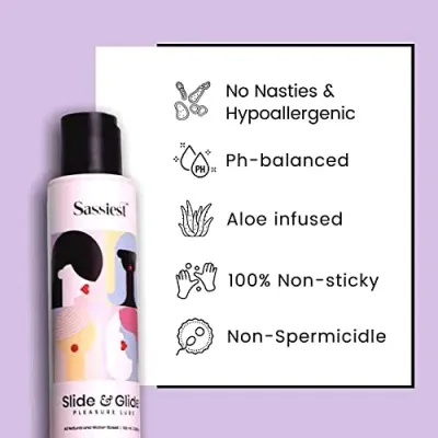 Sassiest: Slide & Glide Pleasure Lube - 100gm