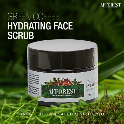 AFFOREST: Green Coffee Hydrating Face Scrub  - 50gm