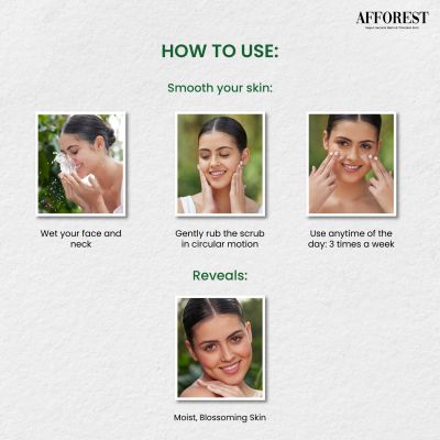 AFFOREST: Green Coffee Hydrating Face Scrub  - 50gm