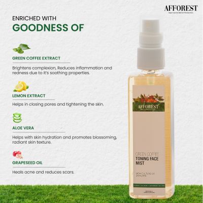 AFFOREST: Green Coffee Toning Mist  - 100ml