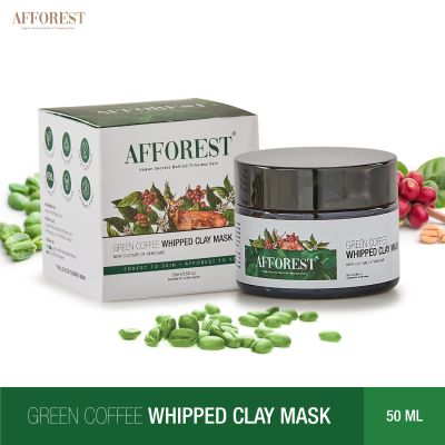 AFFOREST: Green Coffee Whipped Clay Mask  - 50gm