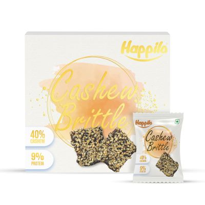 Happilo: Premium Cashews Brittle Gift Box - Pack of 12 - 17gm each