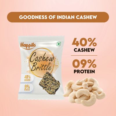 Happilo: Celebrations Premium Cashews Brittle Pack - Pack of 12 - 17gm each