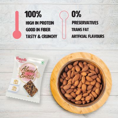 Happilo: Premium Almond Brittle Gift Box - 204gm
