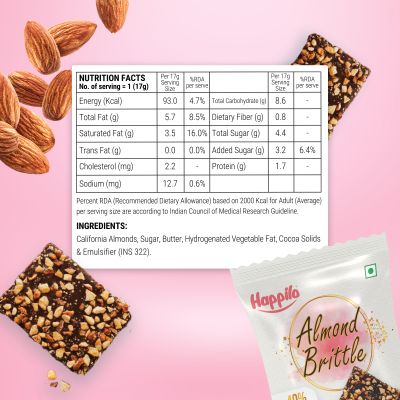 Happilo: Premium Almond Brittle Gift Box - 204gm