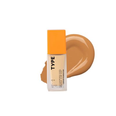 Type Beauty: Matte Up Serum Foundation For Oily & Acne Prone Skin Spf 50, Pa++++ - Walnut - 30Ml