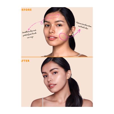 Type Beauty: Get Even, Serum Foundation, For Dark Spots & Dullness Spf 50, Pa++++ - Biscotti - 30Ml