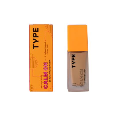 Type Beauty: Calm On Serum Foundation For Sensetive Skin & Redness - Java - 3Oml