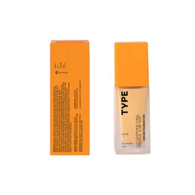 Type Beauty: Matte Up Serum Foundation For Oily & Acne Prone Skin Spf 50, Pa++++ - Maple - 30Ml