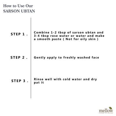 Mellow Herbals: Sarson Ubtan with Sarson Seed and Cow Milk for Smooth and Toned Skin - 100gm