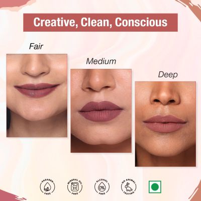 TNW - The Natural Wash: Matte Velvet Longstay Liquid Lipstick - 05- Plumberry - 5ml