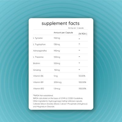 Food for Thought: Thrive - Brain Health -  Pack of 2 - 60N Capsules each