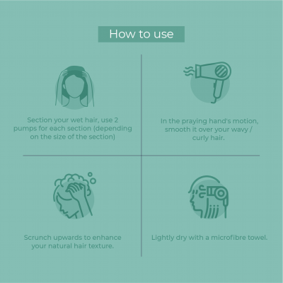 Ashba Botanics: Curl Volumizing Foam For Curly Wavy Hair - 150ml