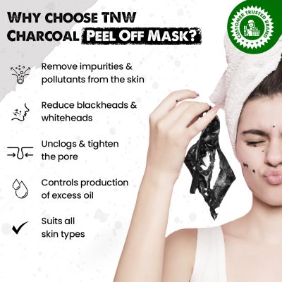 TNW - The Natural Wash: Charcoal Peel Off Mask-100gm
