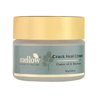 Mellow Herbals: Crack Heal Cream With Sesame and Castor Oil For Rough And Cracked Heels - 50gm
