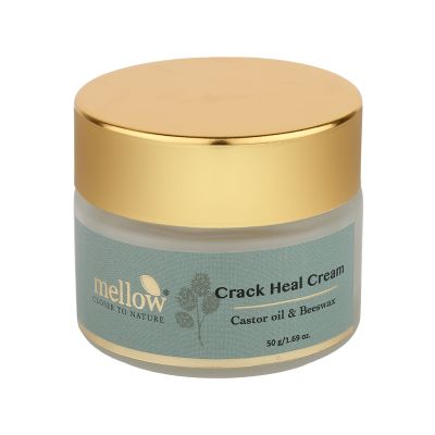 Mellow Herbals: Crack Heal Cream With Sesame and Castor Oil For Rough And Cracked Heels - 50gm
