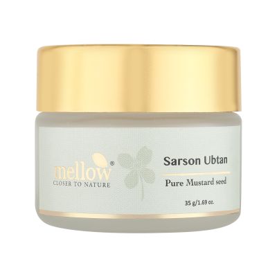 Mellow Herbals: Sarson Ubtan with Sarson Seed and Cow Milk for Smooth and Toned Skin - 35gm