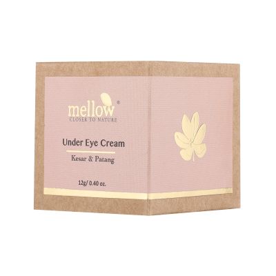 Mellow Herbals: Under Eye Cream with Kesar, Patang and Kukumadi Oil For Dark Circle And Puffiness - 12gm