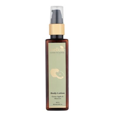 Mellow Herbals: Green Apple Body Lotion with Aloe Vera and Shea Butter to Remove Dark Patches - 100ml