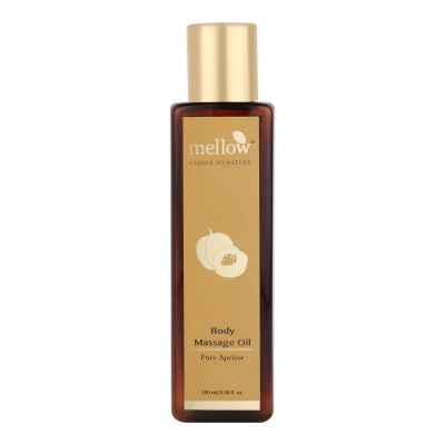 Mellow Herbals: Apricot Massage Oil for Hydrated and Moisturized Skin - 100ml