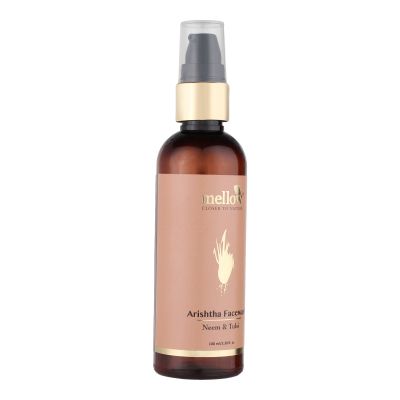 Mellow Herbals: Arishtha Facewash With Aloe Vera and Tulsi to prevent Acne and Oily Skin - 100ml