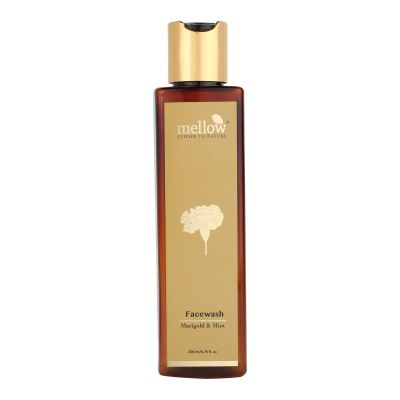 Mellow Herbals: Marigold Facewash With Mint, Aloe Vera and Honey Extracts For Soft Skin And Natural Glow - 200ml