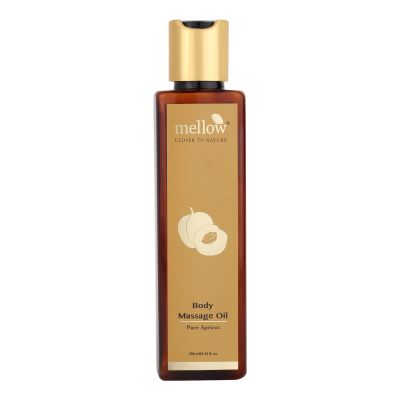 Mellow Herbals: Apricot Massage Oil for Hydrated and Moisturized Skin - 200ml