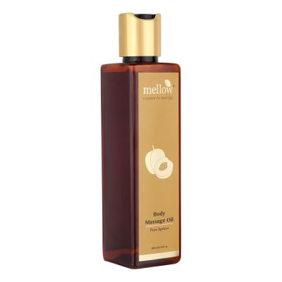 Mellow Herbals: Apricot Massage Oil for Hydrated and Moisturized Skin - 200ml