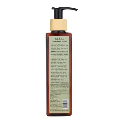 Mellow Herbals: Green Apple Body Lotion with Aloe Vera and Shea Butter to Remove Dark Patches - 200ml