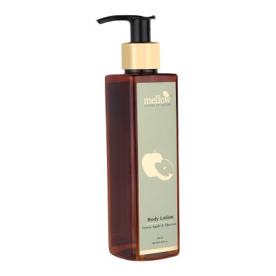 Mellow Herbals: Green Apple Body Lotion with Aloe Vera and Shea Butter to Remove Dark Patches - 200ml