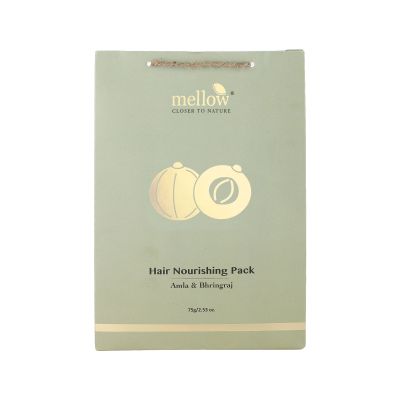 Mellow Herbals: Hair Nourishing Pack for Deep Nourishment of Hair and Promotes Shiny and Healthy Hair - 75gm