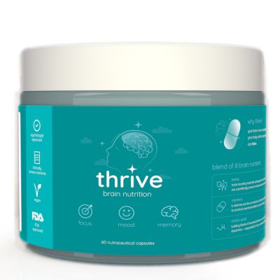 Food for Thought: Thrive - Brain Health -  Pack of 2 - 60N Capsules each