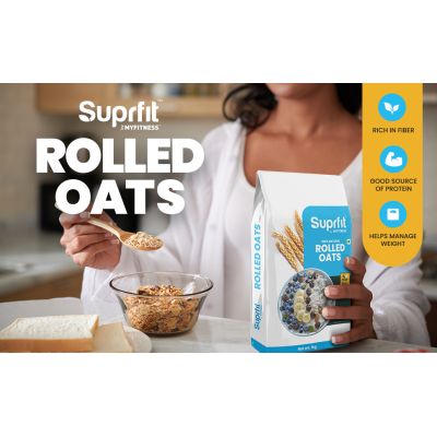 Suprfit: 100% Natural Rolled Oats 1kg