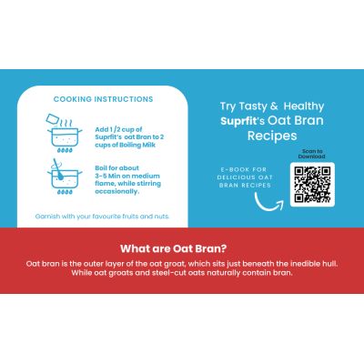 Suprfit: 100% Natural Oat Bran - 1kg