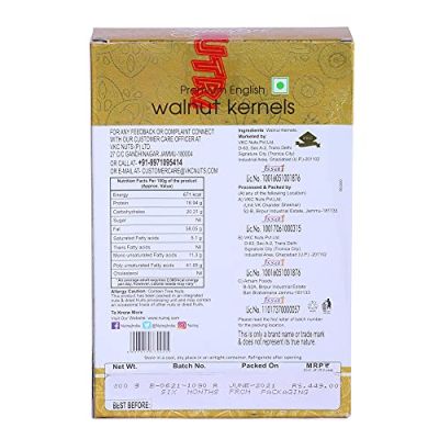 Nutraj: Signature Royal English Walnut Kernels - Pack of 2 - 200gm each