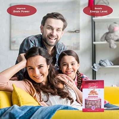 Nutraj: Signature Roasted & Salted California Almonds - Pack of 3 - 200gm each