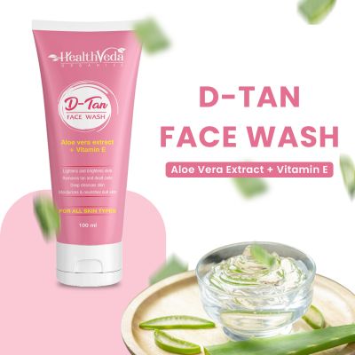 Health Veda Organics: Organics D-Tan Face Wash - 100 ml