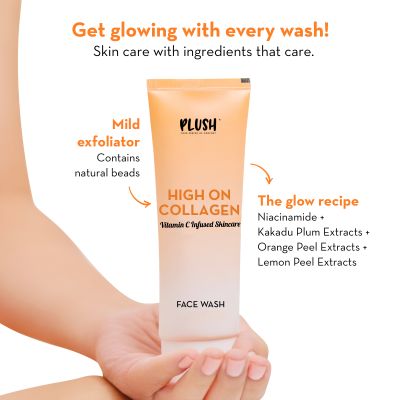 Plush: High on Collagen Gentle Face Wash with Niacinamide - 100ml