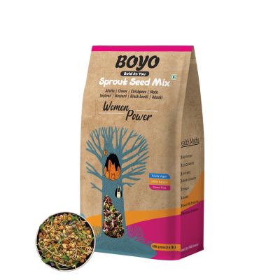 BOYO: Sprout Seed Mix for Women's Health -Pack of 3 -  400gm each