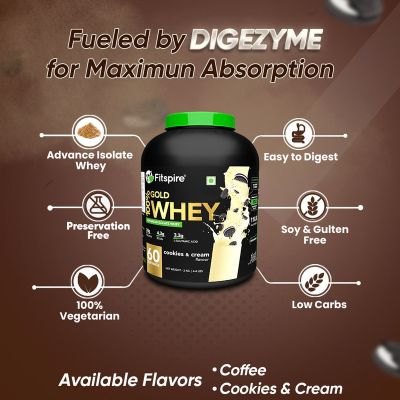 Fitspire: Gold Advanced Isolate Whey Protein - Cookie Cream - 2kg
