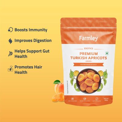 Farmley: Premium Turkish Dried Apricot - 200gm