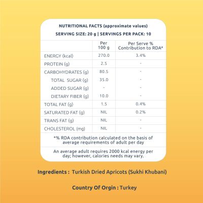 Farmley: Premium Turkish Dried Apricot - 200gm