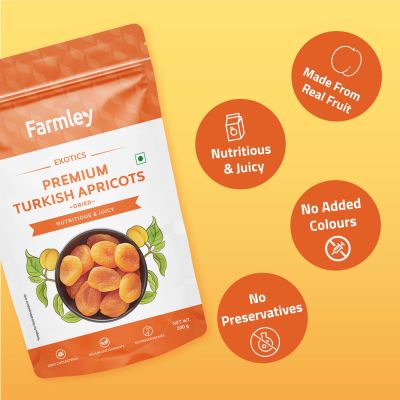 Farmley: Premium Turkish Dried Apricot - 200gm