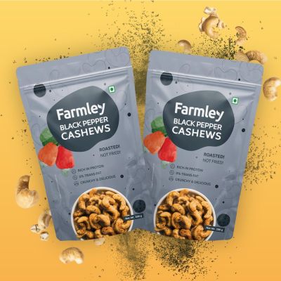 Farmley: Roasted Black Pepper Cashew - 200gm
