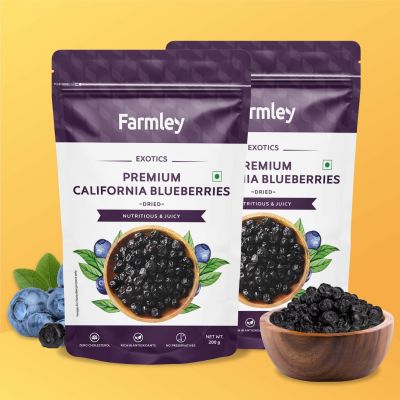 Farmley: Premium Dried Blueberries - 200gm